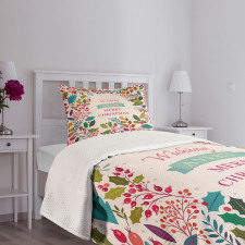 Blossoms Herbs Bedspread Set