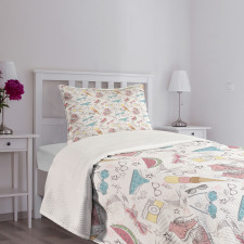 Summer Graphic Bedspread Set