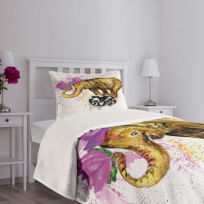 Giant Animal Flowers Bedspread Set