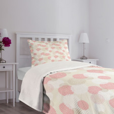 Soft Spring Floral Motif Bedspread Set