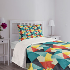 Colorful Fractal Bedspread Set