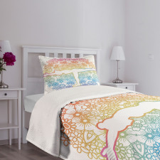 Woman in Balance Mandala Bedspread Set