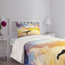 Warrior Pose Majestic Sky Bedspread Set