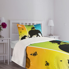Colorful Nature Bedspread Set