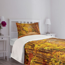 Scenic Outdoors Empty Road Bedspread Set