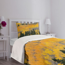 Colorful Aspen Trees USA Bedspread Set