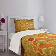 Wood Plank Aloha Bedspread Set