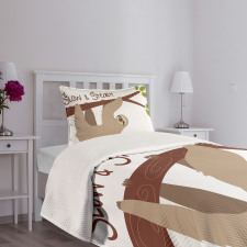 Cartoon Wildlife Mammal Bedspread Set