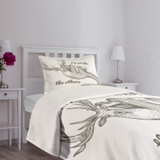 Animal Words Bedspread Set