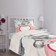 Romantic Sloth in Love Bedspread Set