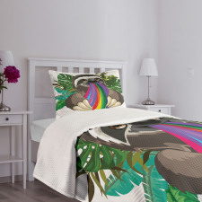 Indolent Jungle Animal Bedspread Set