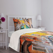 Vibrant Canal Gondolas Bedspread Set