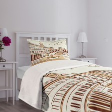 Venetian Landscape Art Bedspread Set