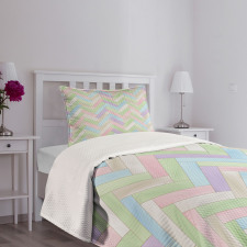 Parquet Herringbone Soft Bedspread Set