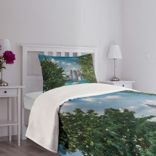 Summer Afternoon River Bedspread Set