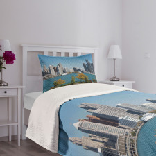 Industrial Center Bedspread Set