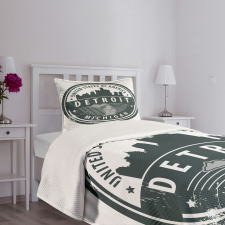 Michigan Old Stamp Bedspread Set