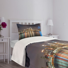 Night Time Cityscape Bedspread Set