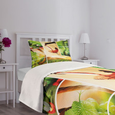 Wine Tasting Grapevine Bedspread Set