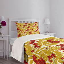 Juicy Ripe Fruits Leafage Bedspread Set