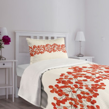 Wild Red Mountain Ashes Bedspread Set