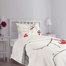 Plant with Snow Bedspread Set