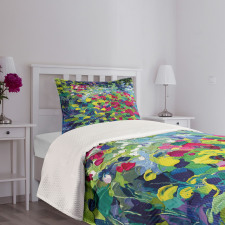 Floral Field Summer Bedspread Set