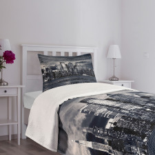 Dramatic View NYC Skyline Bedspread Set