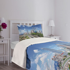 Kuala Lumpur in Clear Day Bedspread Set