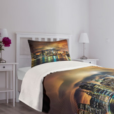 Fantasy Sky NYC Sunset Bedspread Set