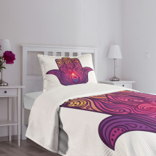 Vivid Floral Aura Energy Bedspread Set