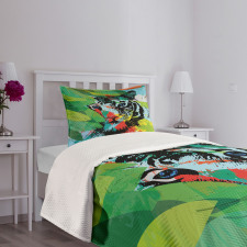 Abstract Bengal Tiger Bedspread Set