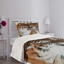 Siberian Predator Feline Bedspread Set