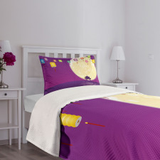 Chinese Pavillion Moon Bedspread Set