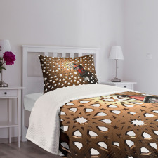 Egyptian 3D Fanoos Bedspread Set