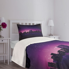 City Skyline Urban Life Bedspread Set