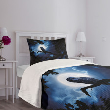 Quite Woodland Full Moon Bedspread Set