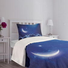 Crescent Moon and Stars Bedspread Set
