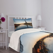 Eiffel Tower at Twilight Bedspread Set