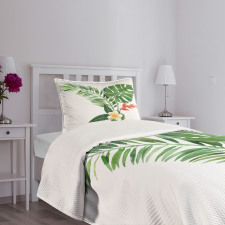 Blooming Tropical Fern Bedspread Set