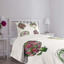 Vegetables Diet Food Bedspread Set