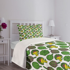 Cooking Food Eating Bedspread Set