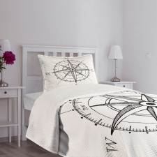 Windrose Directions Bedspread Set