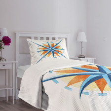 Watercolor Directions Bedspread Set