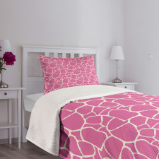 Abstract Giraffe Skin Bedspread Set