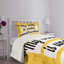 Words Heathcare Bedspread Set