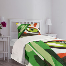 Wild Tiger Feline Cat Vivid Bedspread Set