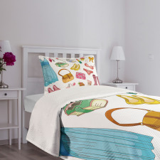 Girlish Items Bedspread Set