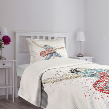 Guitarist Dots Bedspread Set