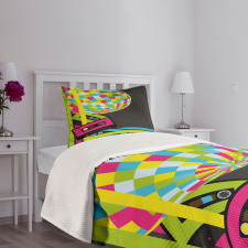 Retro Disco Ball Bedspread Set